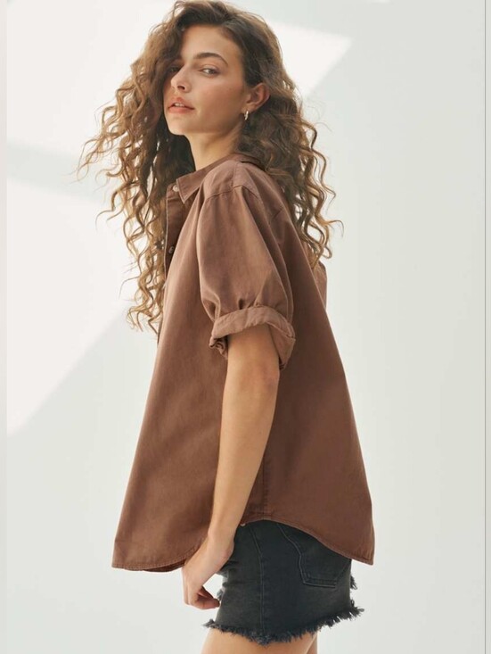 Denim Forum Tops - aritzia button up jane shirt Denim Forum